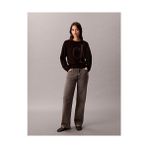 Calvin Klein Kadın Long Sleeve Smooth Kazak - Siyah - XS