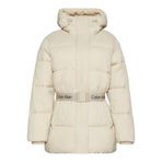 Calvin Klein Kadın Marka Logolu Bel Kemerli Çift Fermuar Cepli Kahverengi1 Mont LV047D507G NSU