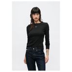 Calvin Klein Kadın Marka Logolu Günlük Kullanıma Uygun Siyah T-Shirt LV047E205G UB1