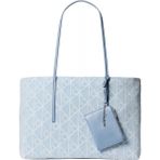 Calvin Klein Kadın Monogram Ck Logolu Ekstra Aksesuarlı Fermarlı Iç Cepli Mavi Omuz Çantası LV04F3428G-YBZ