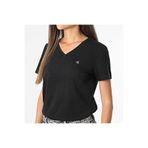 Calvin Klein Kadın Normal Kalıp %100 Pamuklu V Yaka Kısa Kollu Siyah T-Shirt LV047B205G-UB1