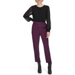 Calvin Klein Kadın Pileli Pantolon, Patlıcan, M