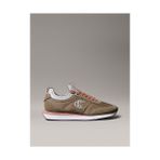 Calvin Klein Kadın Retro Runner Lace Up Spor Ayakkabı - Bej - Bordo