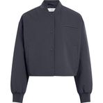 Calvin Klein Kadın Short Bomber Jacket Mont - Şık Ve Konforlu Tasarım, Mavi, XL