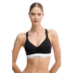 Calvin Klein Kadın Siyah Destekli Lift Bralet Sütyen, L Beden