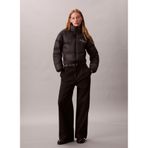 Calvin Klein Kadın Siyah Puffer Mont, Standart Kalıp, M Beden