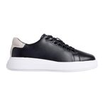 Calvin Klein Kadın Sneaker, Cupsole Lace Up, Siyah/Moonstruck, 38 Beden