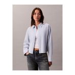 Calvin Klein Kadın Solid Boxy Fit Crop Gömlek