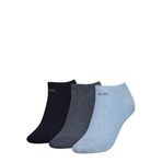 Calvin Klein Kadın spor ayakkabısı 3'lü paket çorap, açık mavi melanj, tek beden, mavi (light blue melange), Tek Beden