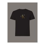 Calvin Klein Kadın SS Classic Foil Grafik Detaylı T-shirt