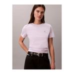 Calvin Klein Kadın SS Monogram Detaylı Bisiklet Yaka T-shirt