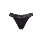 Calvin Klein Kadın THONG Tanga Black L