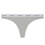 Calvin Klein Kadın THONG Tanga Grey Heather S