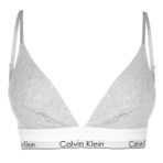Calvin Klein Kadın üçgen çizgisiz üçgen sütyen modern pamuk gri (Grey Heather 020) M