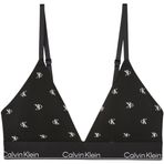 Calvin Klein Kadın üçgen sütyen hafif astarlı logo bantlı, Siyah (Diamond Logo Black), M