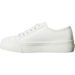Calvin Klein Kadın Vulc Flatf Dantel LTH Ck Yw0yw01932 Düşük Üst, Beyaz Zambak Beyaz, 4