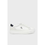 Calvin Klein Kadın VULC FLATFORM MG NYLON MI Beyaz Sneaker Kauçuk Taban Suni Deri Malzeme
