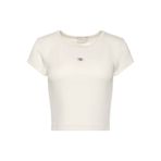 Calvin Klein Kadın Woven Label 2X2 Baby Rib Baby T-Shirt