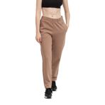 Calvin Klein Kadın Yüksek Bel, Slim Fit, Dar Paça Eşofman Altı, Kahverengi, XL