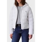 Calvin Klein Kapitoneli Logolu Regular Fit Kapüşonlu Şişme Mont LV047C521GHW6 Bayan Mont LV047C521G Hw6 - Beyaz - XS