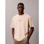 Calvin Klein Kısa Kollu 16S Rahat Kesim CKJ Grafikli Erkek Kahverengi T-shirt LV04RC851G-2F2