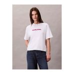 Calvin Klein Kısa Kollu 2 Renkli 3D Nakışlı Logolu Kadın T-shirt LV047D205G-YAA