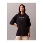 Calvin Klein Kısa Kollu Oversize CK NY Kadın Lacivert T-shirt LV047E232G-VEK
