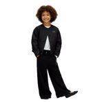 Calvin Klein Kız Çocuk Glitter Aw Wide Leg Pant Eşofman Altı, 8 Yaş, IG0IG03097, Ck Black, Kız Çocuklar