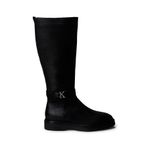 Calvin Klein Knee W/Metal Logolu Çizme, 39, HW0HW02665, Siyah, Kadın