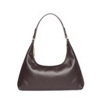 Calvin Klein Koyu Kahve Deri Omuz Çantası, Standart, LV04F3298G, Koyu Kahve, Kadın