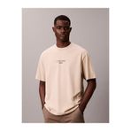 Calvin Klein KREM LOGOLU ERKEK T-SHIRT
