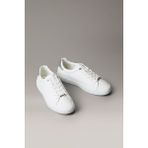 Calvin Klein LACE UP SNEAKER W/SILVER Beyaz Kadın Sneaker
