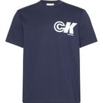 Calvin Klein Logo Baskılı Pamuklu Relaxed Fit Bisiklet Yaka T Shirt LV04RC835GCEF Erkek T SHİRT LV04RC835G CEF