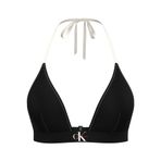 Calvin Klein Logo Detaylı Üçgen Bikini Üstü, M, LV00Q61225, Siyah, Kadın