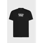 Calvin Klein Logolu % 100 Pamuk Bisiklet Yaka T Shirt LV14RF803GUB1 Erkek T Shirt LV14RF803G Ub1 - Siyah - XL