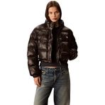 Calvin Klein Logolu Ceket, XL, LV047D504G, Siyah, Kadın