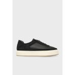 Calvin Klein Logolu Deri Bağcıklı Sneaker Ayakkabı YM0YM013540GU Erkek Ayakkabı YM0YM01354 0gu - Siyah