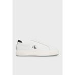 Calvin Klein Logolu Deri Sneaker Ayakkabı YM0YM0146001W Erkek AYAKKABI YM0YM01460 01W