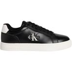 Calvin Klein Logolu Deri Sneaker Yw0Yw019020Gm Ayakkabı Yw0Yw01902 0Gm, Siyah-Beyaz, 38