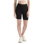 Calvin Klein Logolu Elastik Bantlı Yüksek Bel Şort, XL, J20J223137, Siyah, Kadın
