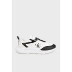 Calvin Klein Logolu Kalın Taban Sneaker Ayakkabı YM0YM0143901W Erkek Ayakkabı YM0YM01439 01W - Beyaz - Siyah