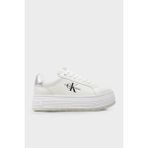 Calvin Klein Logolu Kalın Tabanlı Sneaker Ayakkabı YW0YW015160K9 Bayan Ayakkabı YW0YW01516 0k9 - Beyaz - Gümüş