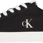 Calvin Klein Logolu Pamuk Karışımlı Sneaker Ym0Ym012090Gm Erkek Ayakkabı Ym0Ym01209 0Gm, Ck Black/Bright White, 45