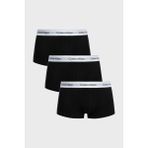 Calvin Klein Logolu Pamuklu 3 Pack Boxer LV00NB4389UB1 Erkek Boxer LV00NB4389 Ub1 - Siyah