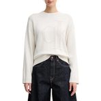Calvin Klein Logolu Pamuklu Relaxed Fit Bisiklet Yaka Örme Kazak LV047D304G67U Bayan KAZAK LV047D304G 67U