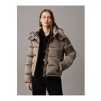 Calvin Klein Logolu Parlak Saten Şişme Mont J20J224616PAV MONT