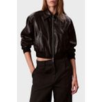 Calvin Klein Logolu Regular Fit Fermuarlı Kısa Ceket LV047C518GUB1 Bayan Ceket LV047C518G Ub1 - Siyah