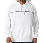 Calvin Klein Logolu Şerit Detaylı Regular Fit Kapüşonlu Sweat LV04RC289GYAF Erkek SWEAT LV04RC289G YAF