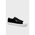 Calvin Klein Logolu Sneaker Ayakkabı HM0HM02121BEH Erkek Ayakkabı HM0HM02121 Beh - Siyah