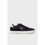 Calvin Klein Logolu Sneaker Ayakkabı YM0YM011000GM Erkek Ayakkabı YM0YM01100 0gm - Siyah - Beyaz